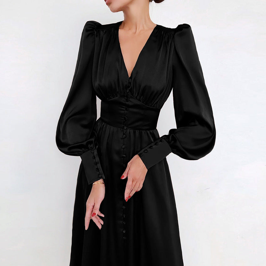 DENISHA | Robe midi vintage-chic