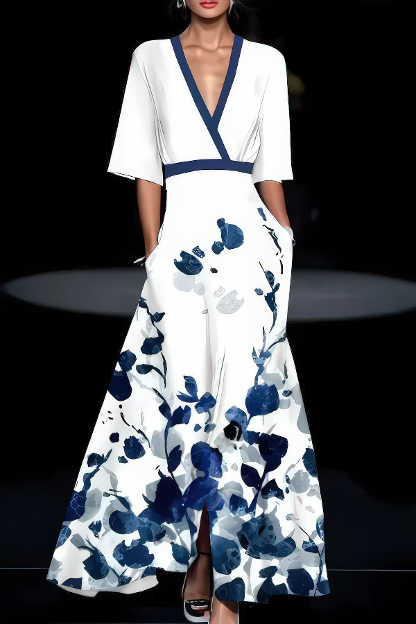 Isabelle | Élégance Intemporelle Robe Florale