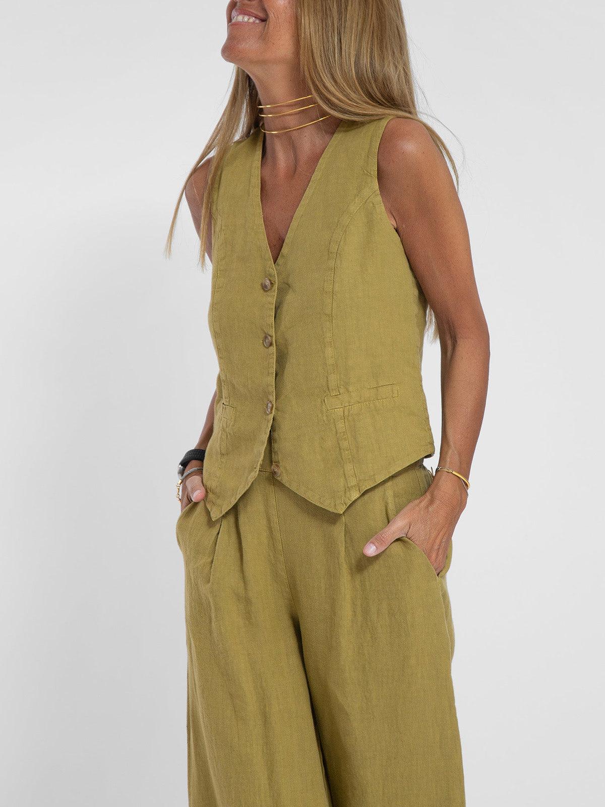 Veste & Pantalon en Coton Décontracté