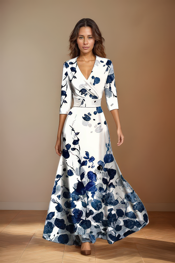 Isabelle | Élégance Intemporelle Robe Florale