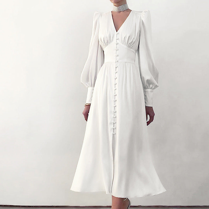 DENISHA | Robe midi vintage-chic