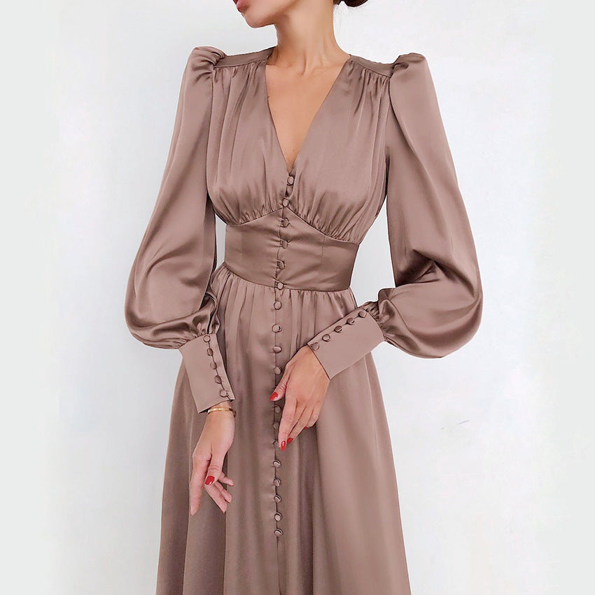 DENISHA | Robe midi vintage-chic