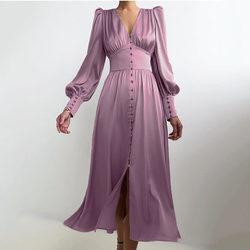 DENISHA | Robe midi vintage-chic