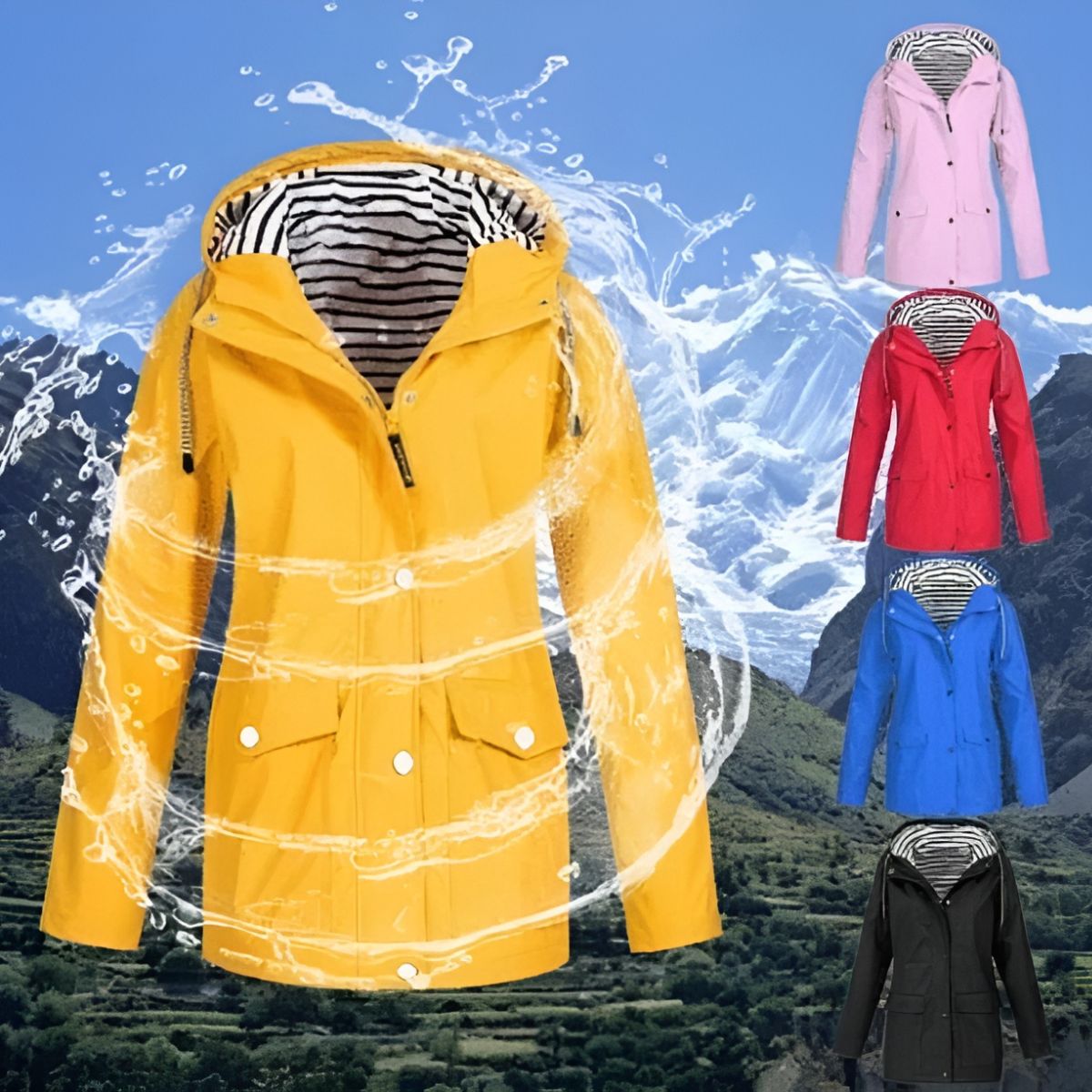 Amélie™ | Veste Imperméable et Coupe-vent