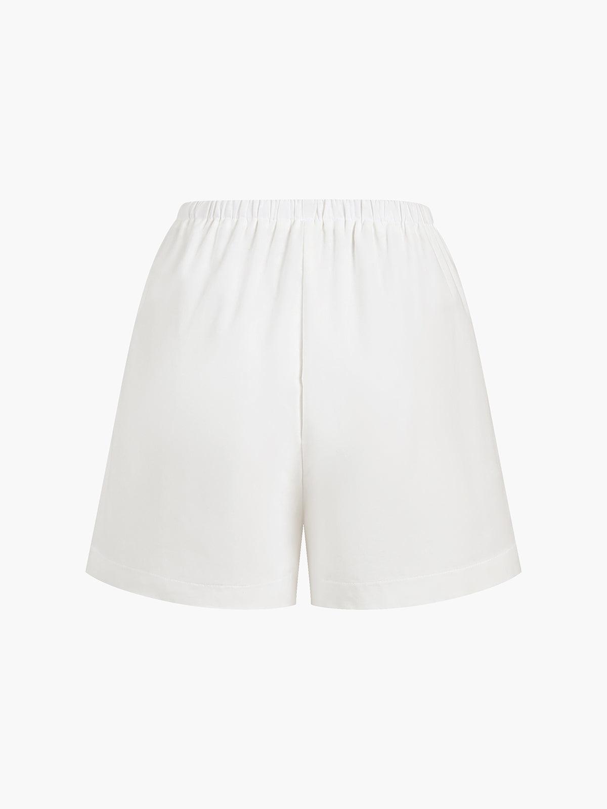 Ensemble de Shorts Deux Pièces en Coton et Lin Cowgirl Melody