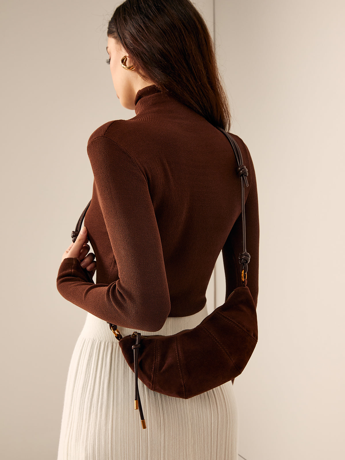 Sac à bandoulière croissant minimaliste