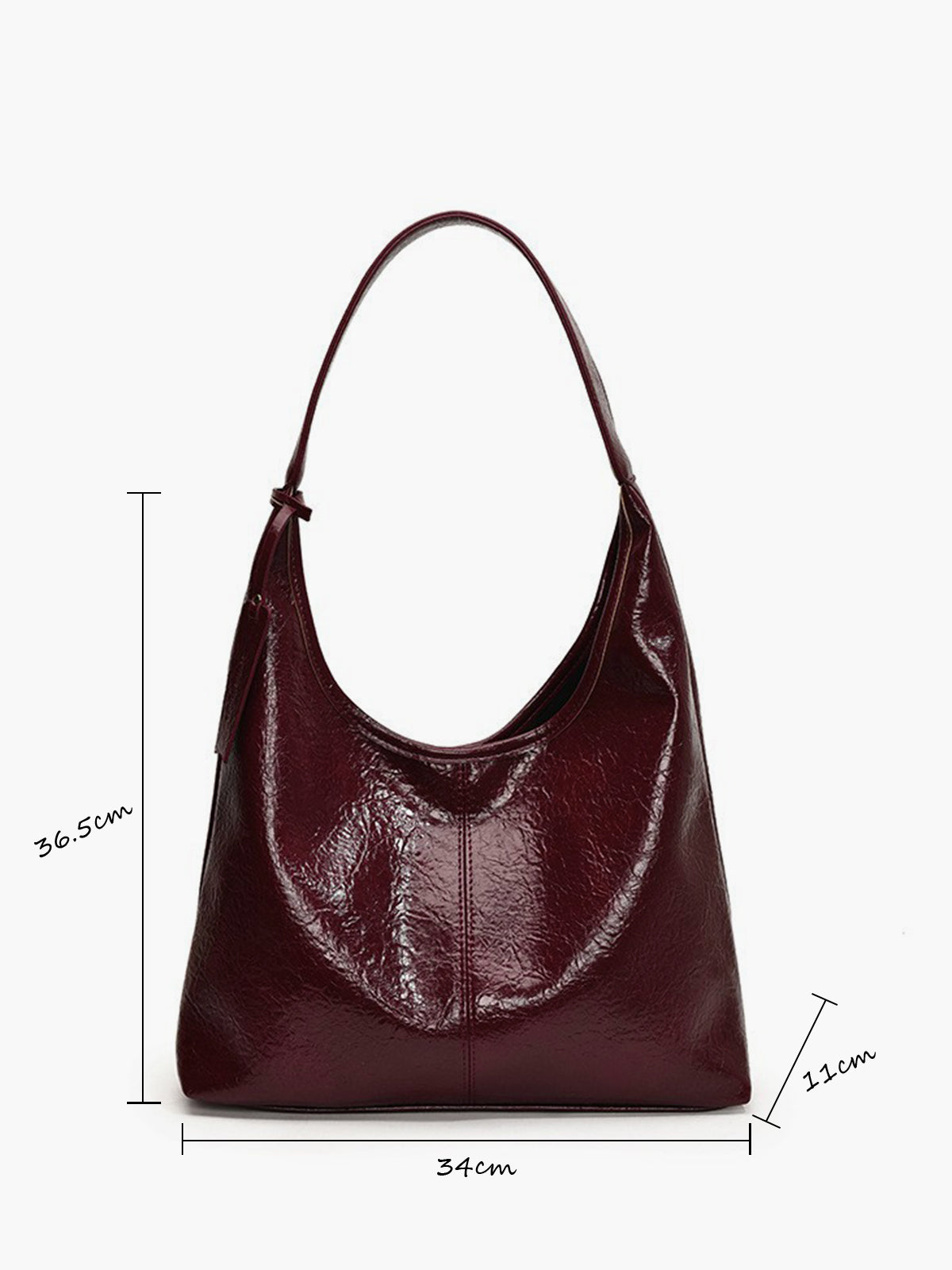 Sac hobo à fermoir à bouton de loisir