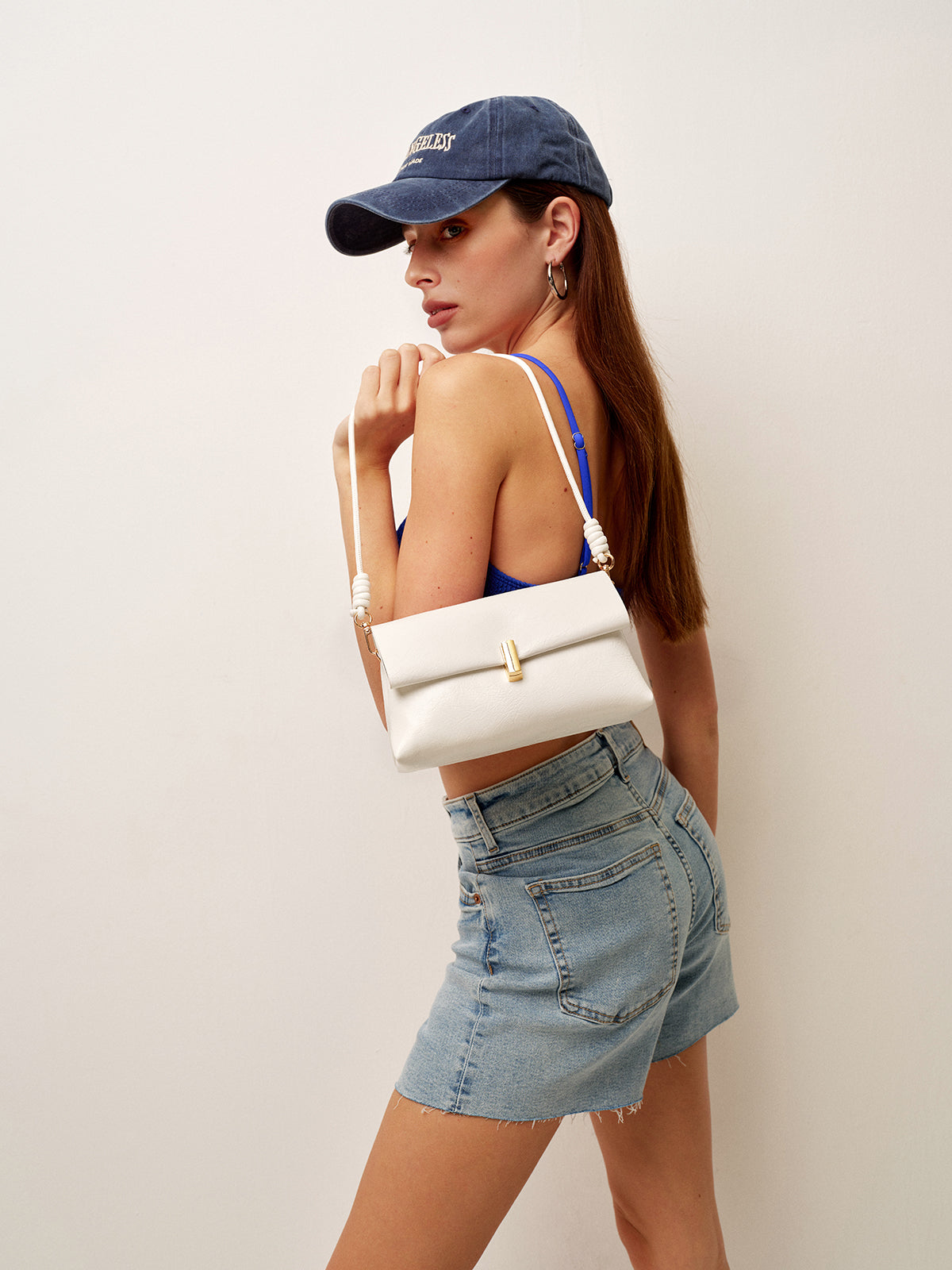 Sac à main pliable avec poignée en nœud