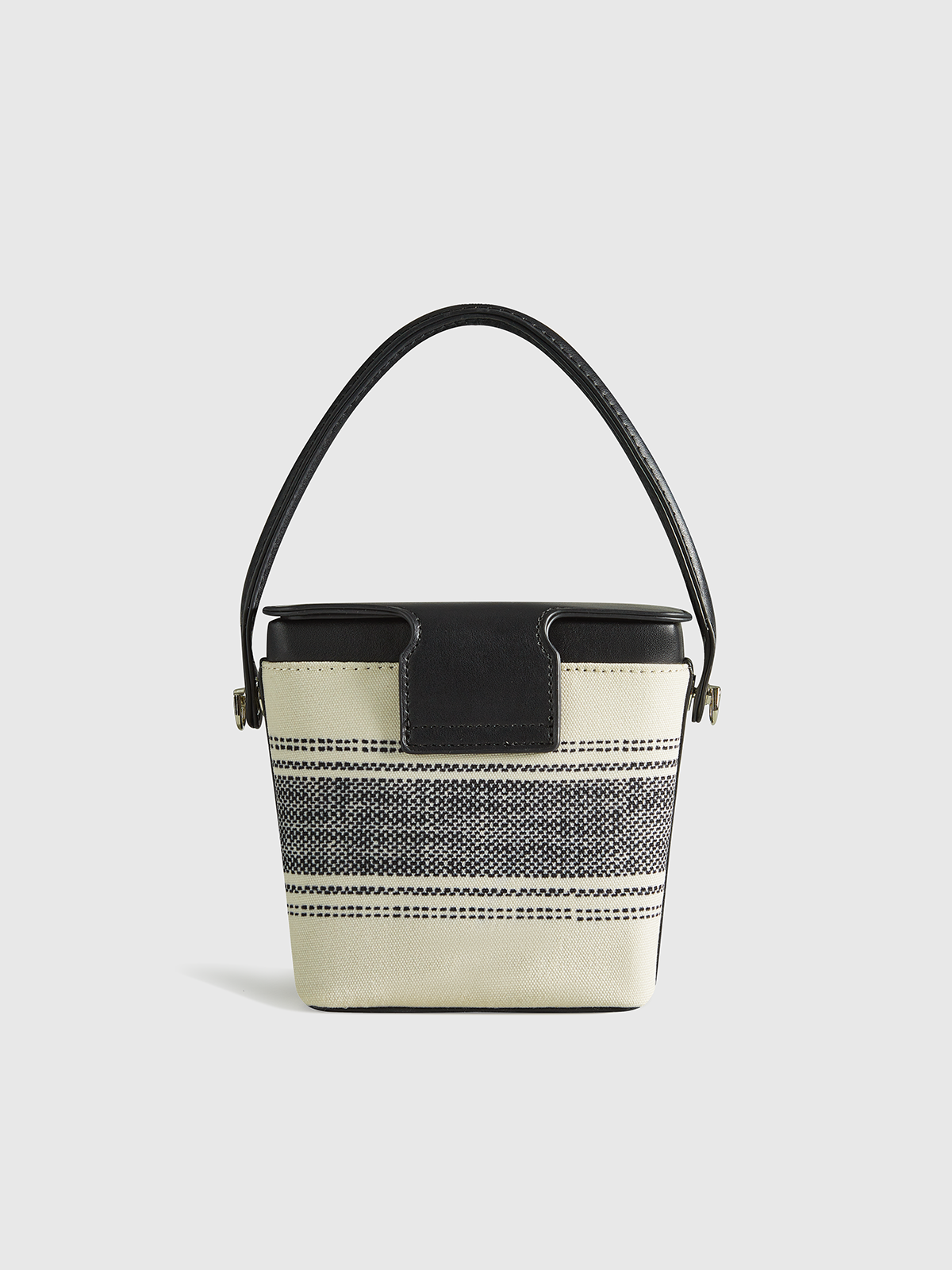 Sac à main avec poignée rayée