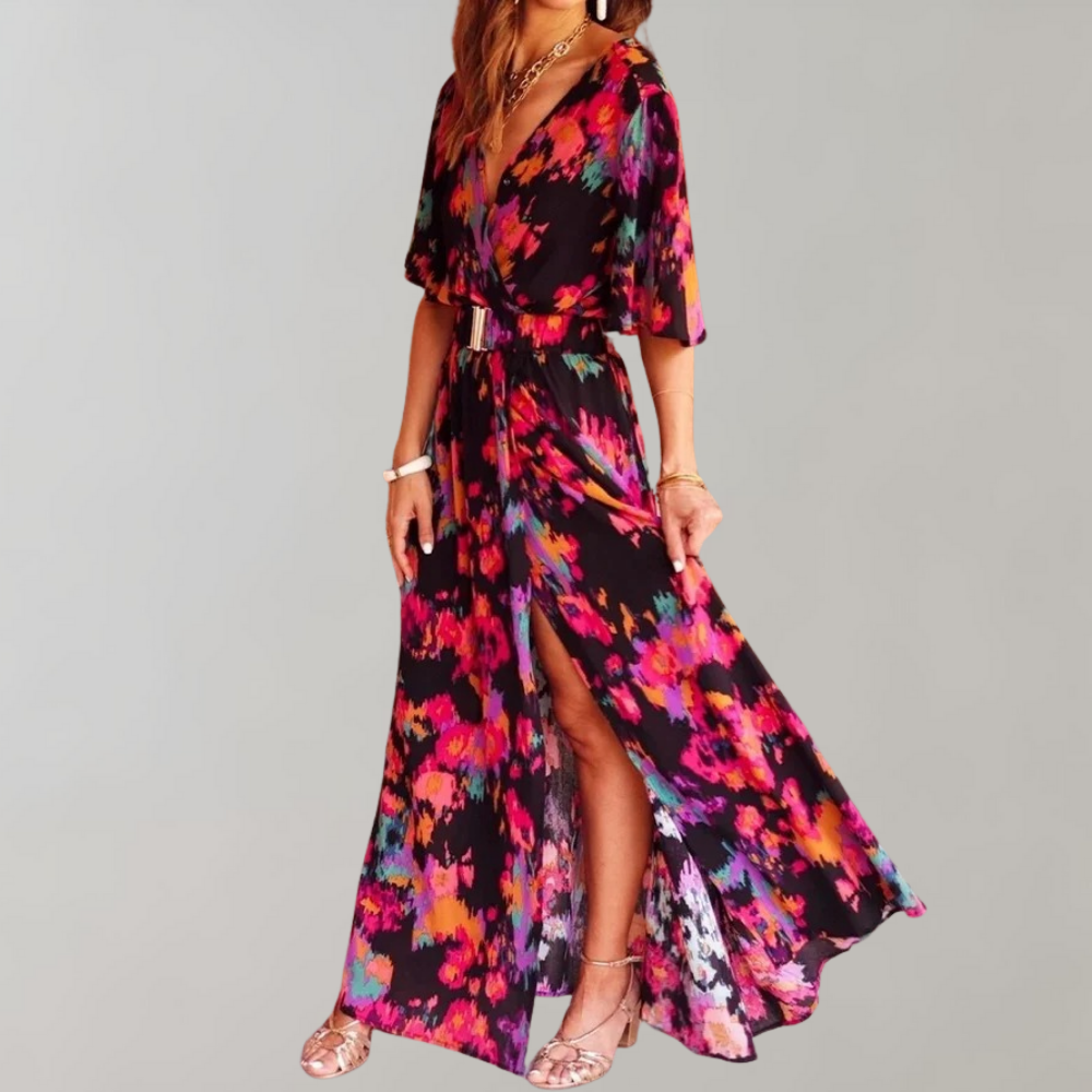 TANYSHA | Robe Maxi Wikkel pour le Printemps & l'Été