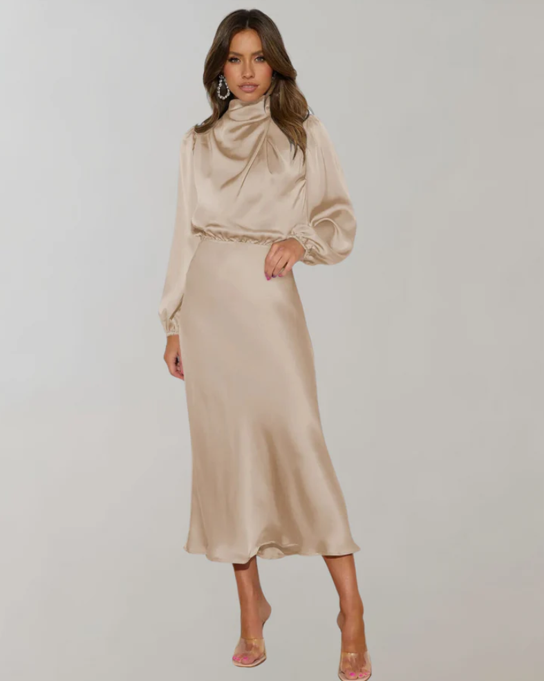 TIMEA | Robe en Satin Élégante