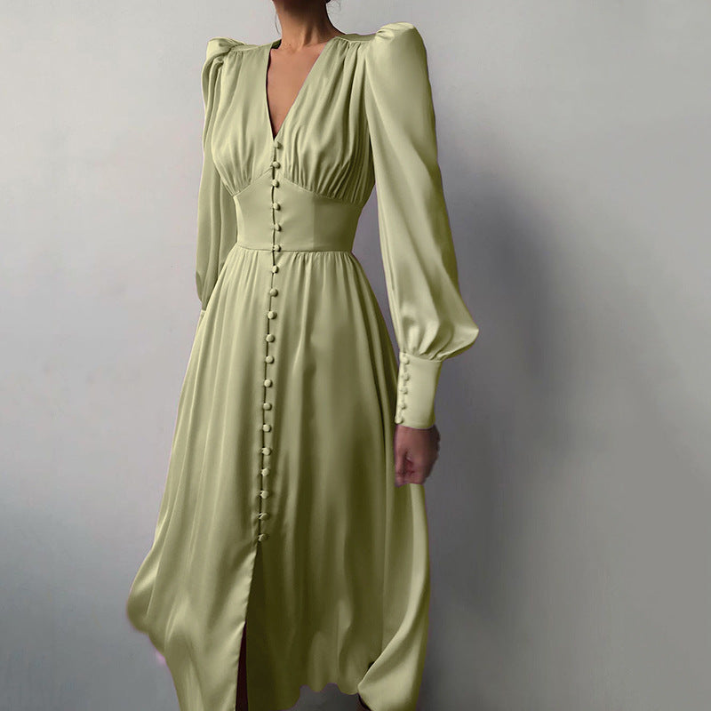 DENISHA | Robe midi vintage-chic
