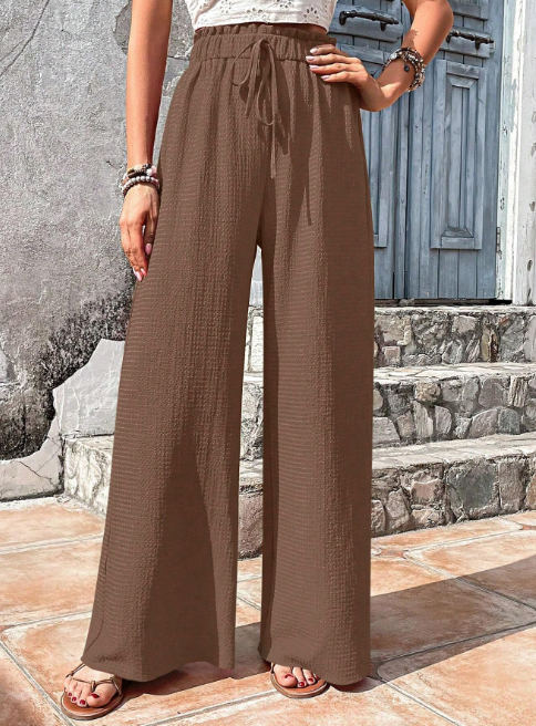 CHERISE | Pantalon Ample et Léger avec Taille Élastique