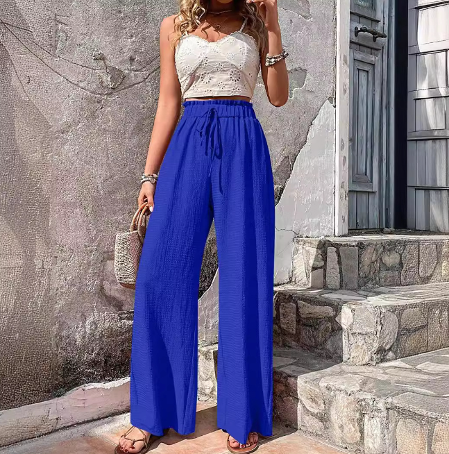 CHERISE | Pantalon Ample et Léger avec Taille Élastique