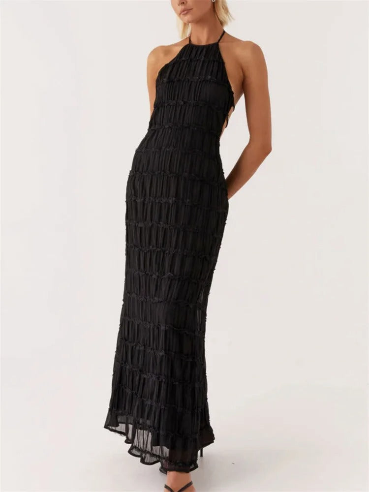 JOVANKA | Robe Maxi Élégante à Col Halter