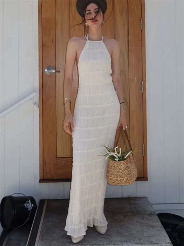 JOVANKA | Robe Maxi Élégante à Col Halter