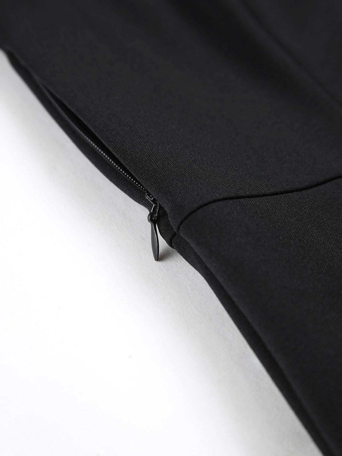 Robe Courte Boutonnée à Col V