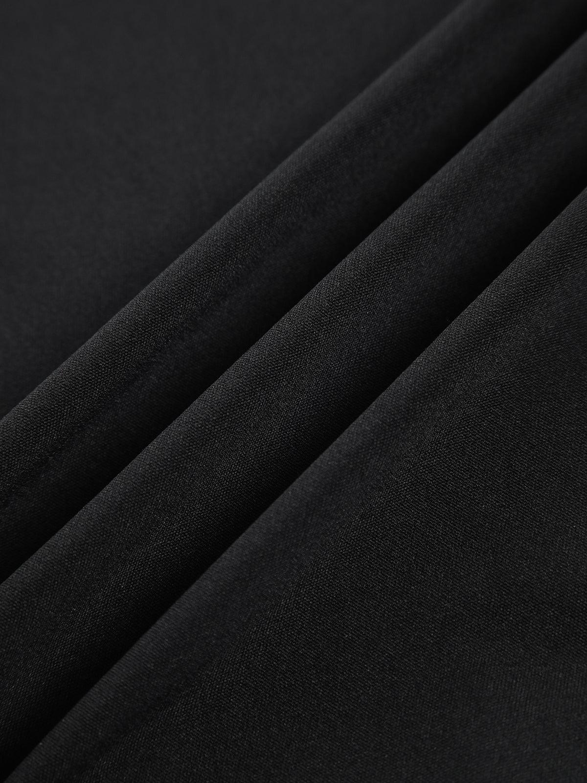 Robe Courte Boutonnée à Col V