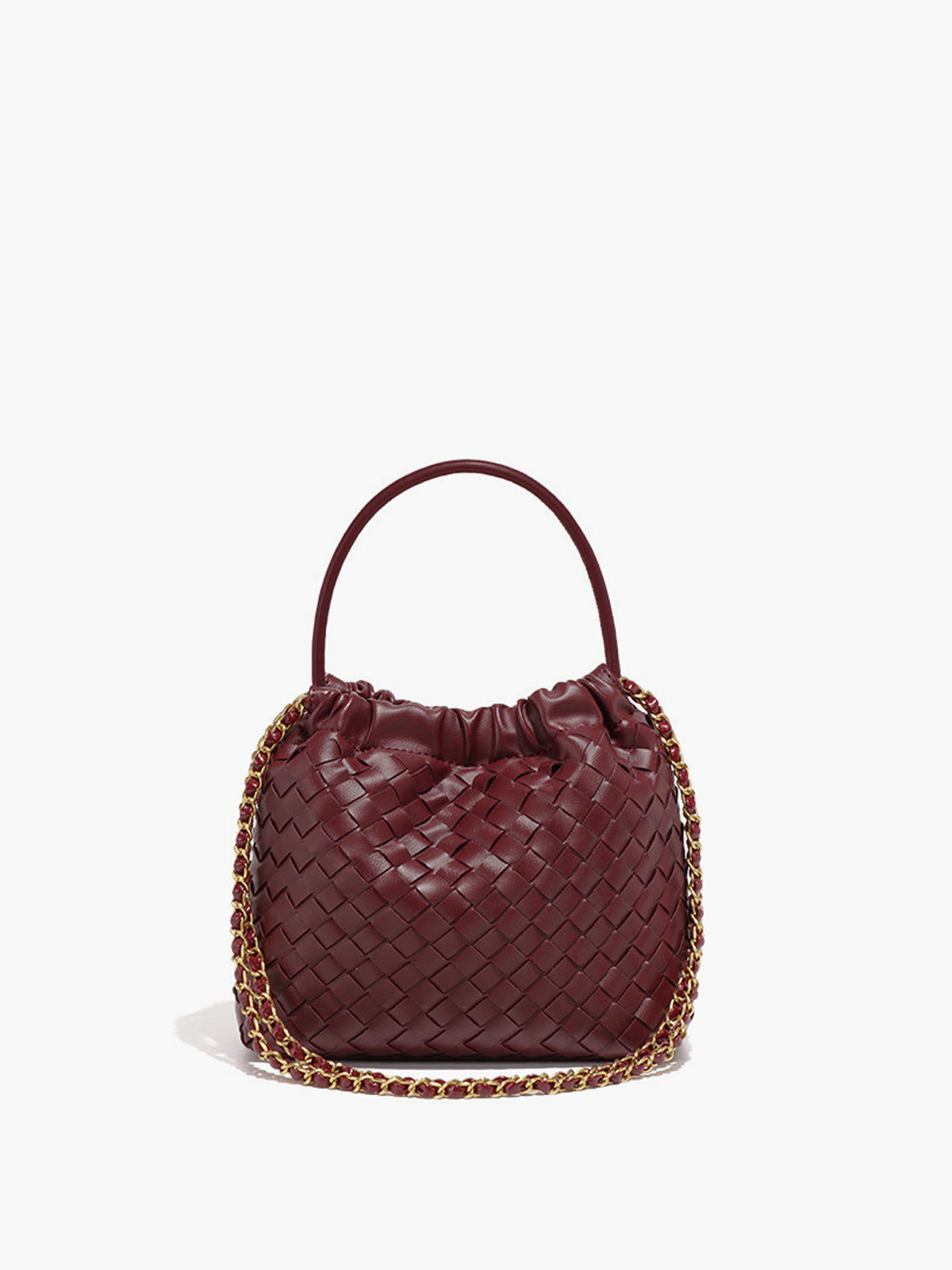 Sac à main tissé avec anse et bandoulière