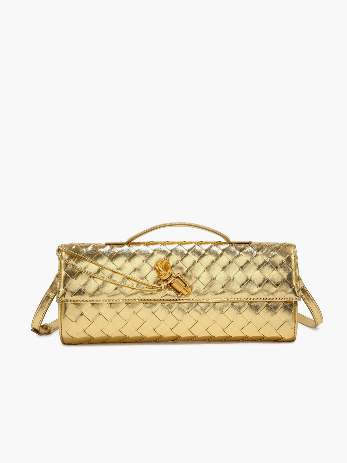 Sac à bandoulière à rabat tissé réversible