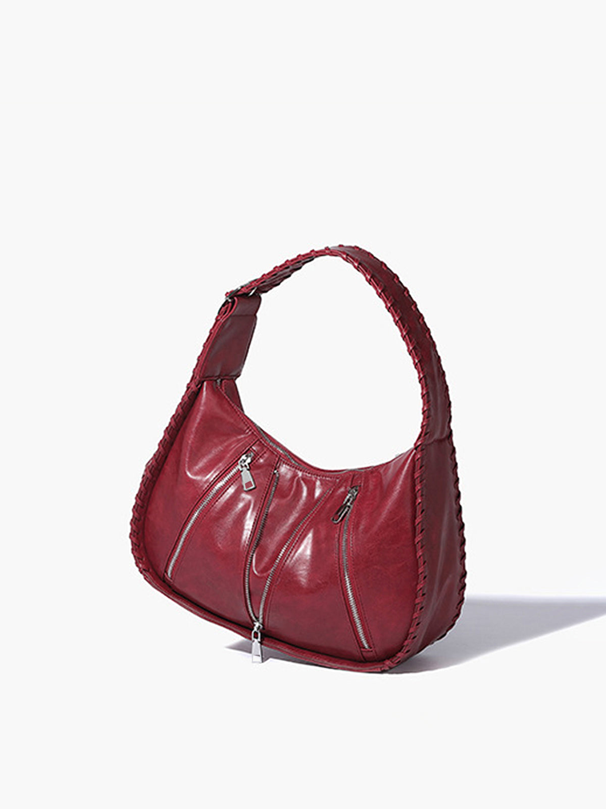 Sac sous les bras à fermeture éclair avec boucle douce