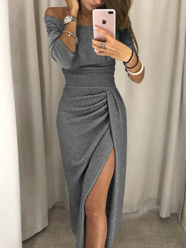 TAMSIN | Robe Midi Élégante avec Look Superposé