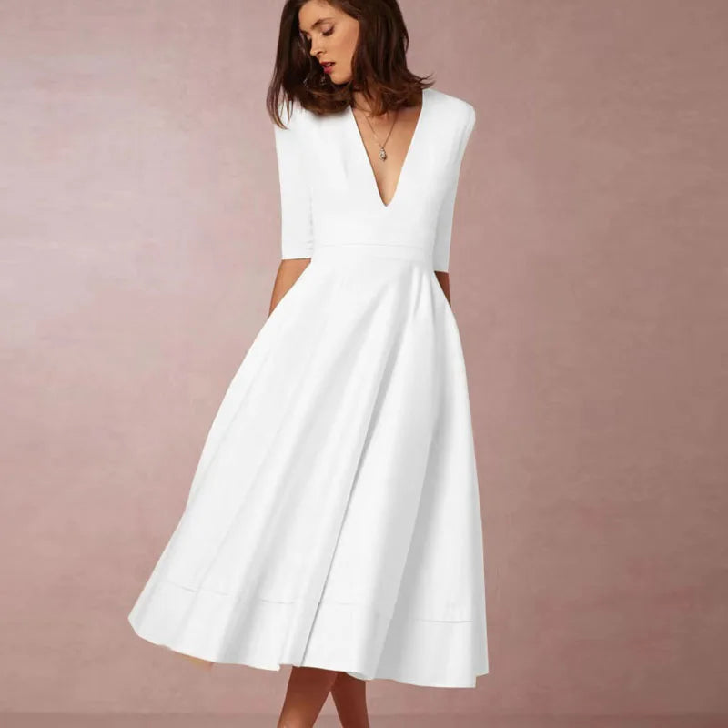 ANNECY | Robe A-ligne Élégante avec une Apparence Luxe