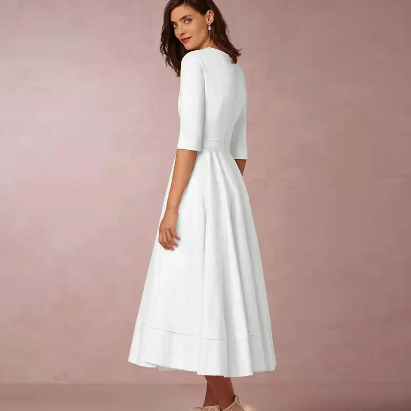 ANNECY | Robe A-ligne Élégante avec une Apparence Luxe