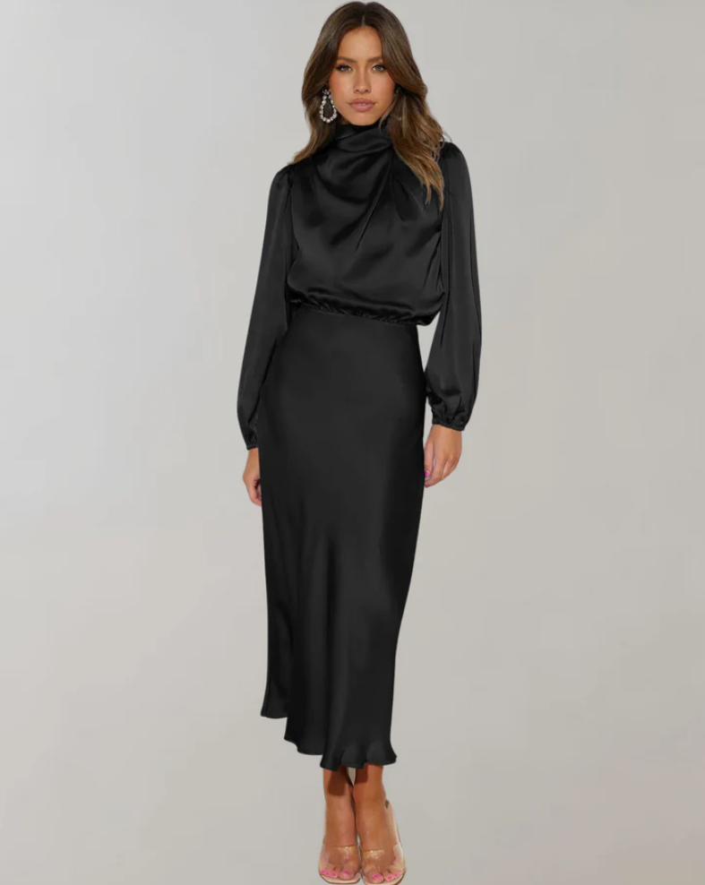 TIMEA | Robe en Satin Élégante